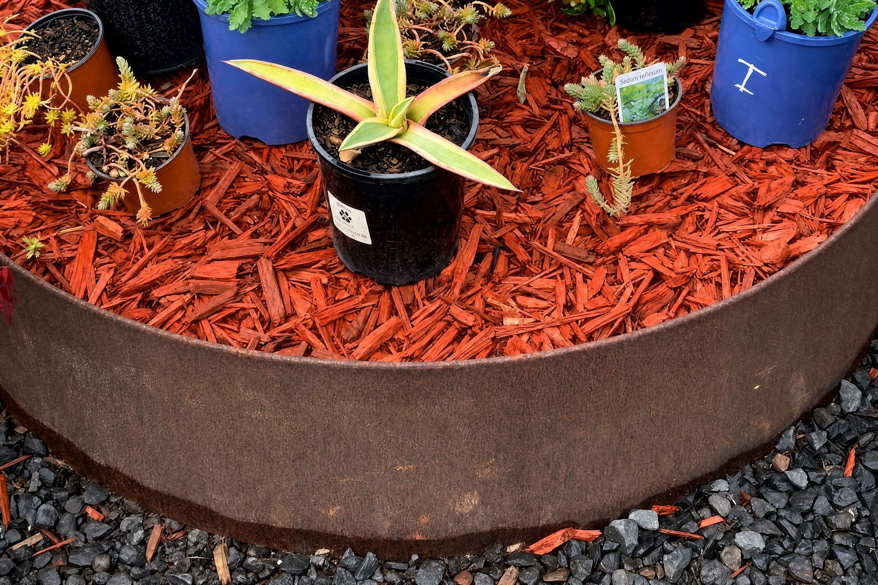 Garden edging and landscaping materials at Blue Gum Garden Centre
