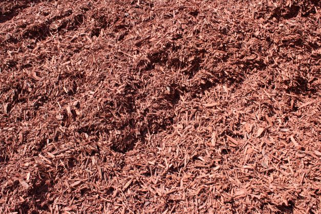 Red long-life mulch from the Blue Gum Garden Centre range
